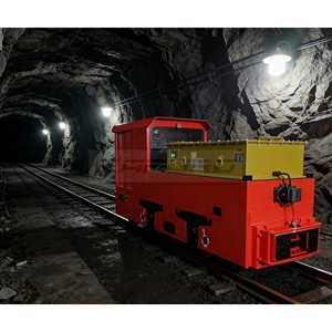 Locomotora de batería <span class=keywords><strong>el</strong></span>éctrica antiexplosión de 5 toneladas para minería y túneles. - Product Image 1