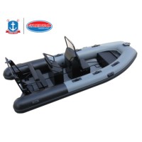 Bateau à coque en aluminium avec 3.3m 3.4m 3.6m 3.8m 3.9m 4.3m 4.7m m 5m PVC & Hypalon Material Gonflable Sport Rib Boat Sale