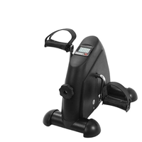Mini vélo d'exercice en métal, pédalier portable, entraînement des jambes et des bras, résistance réglable avec écran LCD, pour femmes et hommes