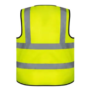 Gilet di sicurezza logo personalizzato EN ISO 20471 120G poliestere multi colori gilet di sicurezza ad alta visibilità gilet giallo hi viz per uomo