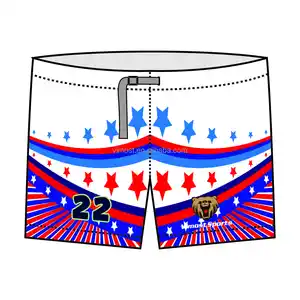 Sublimation Custom Cool Fashion Man's Ice Hockey Shorts With High Quality 2024