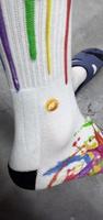 Chaussettes de basketball personnalisées sans MOQ, impression numérique 3D, chaussettes mi-mollet en tissu éponge, vente en gros, faible MOQ, logo