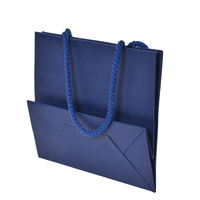 Sac en papier spécial verni recyclable de luxe personnalisé, emballage de bijoux laminé avec logo imprimé pour les lunettes, emballage de bijoux