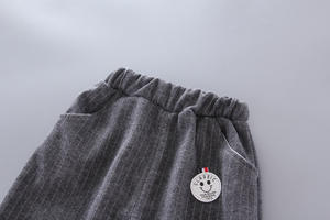 Ensemble décontracté pour bébé garçon de 2 ans, chemise rouge à manches longues et volants, style gentleman - Product Image 4