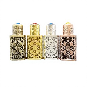 3ml Colorful <b>Empty</b> Metal Arabian <b>Perfume</b> Oil <b>Bottles</b> Cylinder Glass Zinc Luxury Glass Stick Box Packing Dropper Seal Packaging - Product Image 4