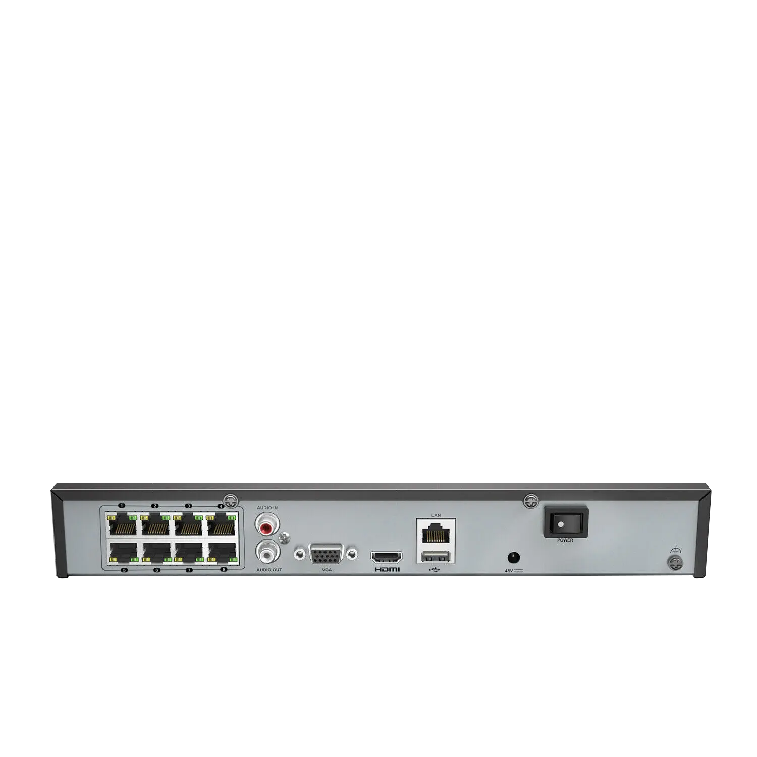 Hikvison OEM DS-7608NI-Q18P In Stock Original HK 80 Mbps 8 Channel 1 SATA interfaces 8-ch POE NVR with 4K resolution