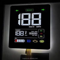 Affichage LCD de segment STN à 7 segments à 8 chiffres pour testeur de température et cuisinière à induction Affichage de la date LCD segmenté