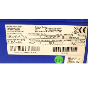 Nouveau Servomoteur Original Kollmorgen Servostar 610 S61000 230/480V AC 10A - Product Image 5