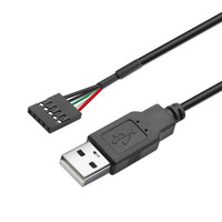 USB-A-Stecker auf PH2.0 / XH2.54 Dupont 4P 5P Anschlusskabel, Internes Datenkabel für Touchscreen-Module