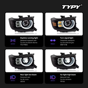 Luces de Coche TYPY para Toyota Land Cruiser, Faros Delanteros LC70-LC79, Lámpara Delantera 2007-2020, Proyector LED, Luces Delanteras, Intermitentes, Autopartes - Product Image 3