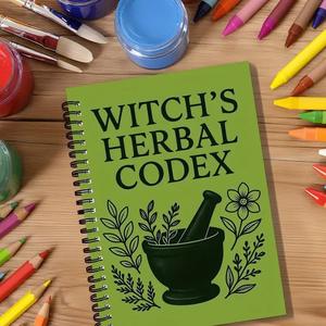 Carnet spirale vintage mystique de sorcière, format A5, pages lignées pour étudiants, couverture en papier et 60 feuilles - Product Image 3