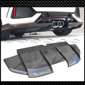 ดิฟฟิวเซอร์หลังคาร์บอนไฟเบอร์คุณภาพสูงสไตล์ VRS สำหรับ HONDA CIVIC Type-R FK8 รุ่นที่ 10 ปี 2016+ ชุดป้องกันกันชนหลัง - Product Image 2