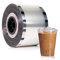 Film d'étanchéité pour gobelets en PP de qualité alimentaire pour le thé à bulles, le jus de Boba, le gobelet en plastique, rouleau personnalisé prêt à être expédié directement en usine