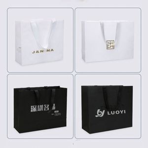 Bolsa de Papel Kraft de Lujo Personalizada, Impresión Digital, Embalaje Reciclable para Ropa, Zapatos, Peluches, Calcetines, Logotipo Personalizado, Colores, Cinta - Product Image 5