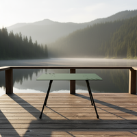 Pieds de table pliants réglables en aluminium, design japonais, résistants aux intempéries, portables, pour cuisine extérieure et mobilier de jardin