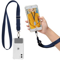 Cordon de cou rétractable pour téléphone portable, design sportif, avec logo personnalisé, patch de connexion et sangle de cou