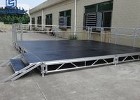 4ftX8ft 4ftX4ft Plate-forme de scène de concert d'événement en aluminium détachable portable