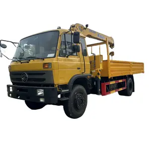 Dongfeng Truck MOUNT 5ton 3 bagian Boom lengan derek 4x2 hidrolik Knuckle Boom derek