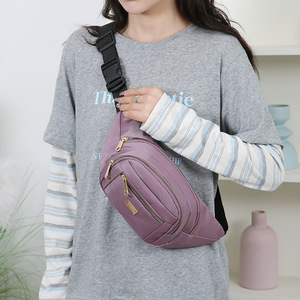 Women's Waist <b>Bag</b> Multi Layer Zippered Compartments Water Resistant Casual Everyday Use Crossbody Shoulder <b>Bag</b> - Product Image 2