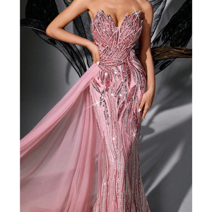 <span class=keywords><strong>Abito</strong></span> in pizzo senza spalline con paillettes rosa <span class=keywords><strong>per</strong></span> <span class=keywords><strong>festa</strong></span> <span class=keywords><strong>di</strong></span> <span class=keywords><strong>laurea</strong></span>, <span class=keywords><strong>abito</strong></span> da sera <span class=keywords><strong>per</strong></span> <span class=keywords><strong>festa</strong></span> <span class=keywords><strong>di</strong></span> fidanzamento, <span class=keywords><strong>abito</strong></span> con paillettes - Product Image 6