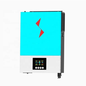 Lecuso 5kW 220V 1000W ระบบพลังงานแสงอาทิตย์ไฮบริดหน้าจอแสดงผล LCD แบบเส้นเดียว24V 48V 94% ประสิทธิภาพคลื่นไซน์บริสุทธิ์สีฟ้าและสีขาว LCS-NM-01อินฟ - Product Image 1