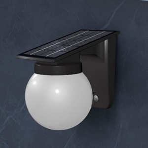 Éclairage Sphérique Solaire Extérieur Mural Blanc Chaud en PC pour Clôture IP65 Alimenté par Panneau Solaire LED pour Maison et Rue - Product Image 6
