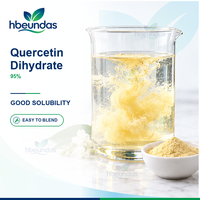 HBEUNDAS Quercétine Dihydratée en Poudre 95% Qualité Alimentaire OEM Marque Privée Ingrédient Extrait Végétal Vente en Gros