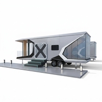 Maison capsule intelligente modulaire préfabriquée de luxe moderne à 2 chambres, 20 pieds 40 pieds, avec cuisine et salle de bain, pour habitation portable