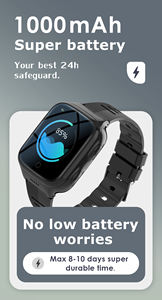 K9LH Smartwatch <span class=keywords><strong>pour</strong></span> adultes 4G Phone Watch avec carte SIM Température corporelle, fréquence cardiaque, pression artérielle et surveillance de l'oxygène - Product Image 3