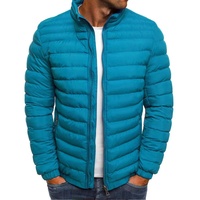 Veste d'hiver décontractée pour homme ODM, couleur unie, col montant, fermeture éclair, finition soignée