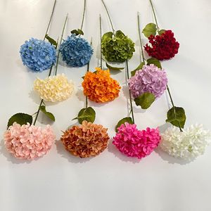 Single Stem Large <b>Artificial</b> <b>Hydrangea</b> Flower Silk High Simulation Wedding Home Decor Photography Props - Product Image 1