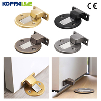 Koppalive porte intérieure en laiton pour chambre à coucher, supports de porte cachés montés au sol, butoir de porte de toilette, butoir de porte d'hôtel