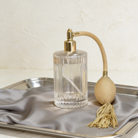 Flacon de parfum en verre rechargeable de 100 ml, 30 ml, 50 ml avec atomiseur à brume fine, flacon vintage pour parfum de luxe