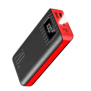 2020 güç bankası 20000 mAh taşınabilir şarj çift USB harici pil şarj edici güç bankası 20000 mAh için iphone için Xiaomi
