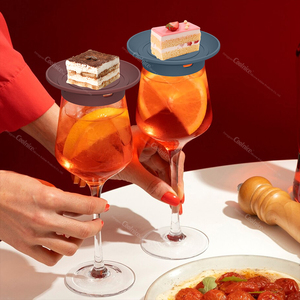 BPA Free Upgraded <b>Wine</b> Glass Charcuterie Topper Snack Holder Cake <b>Container</b> Cup Trays - Product Image 6