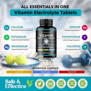 ยาเม็ดอาหารเสริมเพื่อสุขภาพเพิ่มความชุ่มชื้นด้วยพลังงานแท็บเล็ตอิเล็กโตรไลท์ผลิตจากจีน - Product Image 4