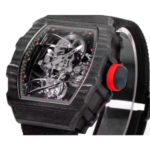 2702 Top-quality Manufactured Men's NTPT carbon Fiber Waterproof Tourbillon Skeletonized <b>Automatic</b> Mechanical Watch - Product Image 3