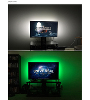 Bande lumineuse Led multicolore avec télécommande, étanche, pour l'arrière de la télévision, rvb, 24 touches, 5v, Smd 5050