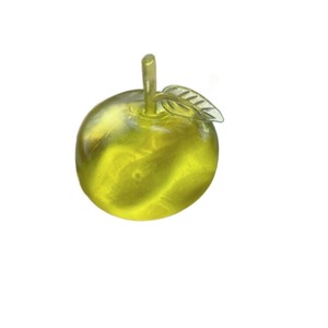 YIWUPOWER Boule sonore artisanale en huile de coco, transparente verte, douce, en forme de pomme, purement DIY, jouet promotionnel anti-stress pour enfants - Product Image 5