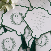 Éventails de mariage personnalisés : Éventails de cérémonie personnalisés pour les invités de mariage