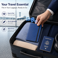 Porte-passeport magnétique avec suivi Apple Find My et Android Find Hub, portefeuille de voyage MagSafe, anti-perte, RFID, housse de passeport intelligente