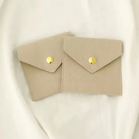 Logo personnalisé mignon petits sacs de rangement de bijoux en microfibre boucle d'oreille anneau breloque collier organisateur à la main cadeaux promotionnels pochettes