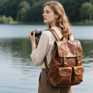 Üretici High End özel profesyonel deri seyahat sırt çantası <span class=keywords><strong>DSLR</strong></span> Lens dişli Video kamera sırt çantası kadınlar için - Product Image 2
