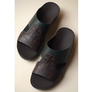 SHIKOL italien Premium <span class=keywords><strong>cuir</strong></span> arabe sandales dubaï personnalisé chaussures de <span class=keywords><strong>luxe</strong></span> léger en caoutchouc semelle extérieure chaussures pour hommes Eid 2025 - Product Image 2