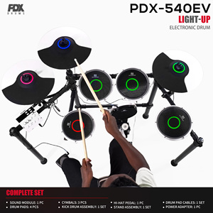 ชุดกลองไฟฟ้า LED รุ่นล่าสุด PD ชุดกลองดิจิตอลระดับมืออาชีพ ชุดกลองไฟฟ้าหัวตาข่าย สำหรับผู้ใหญ่ ขายส่ง - Product Image 5