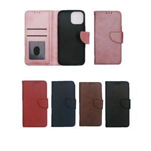 Funda de cuero para teléfono con ranuras para tarjetas para iPhone 14 Pro Max, cubierta protectora con diseño plegable - Product Image 1