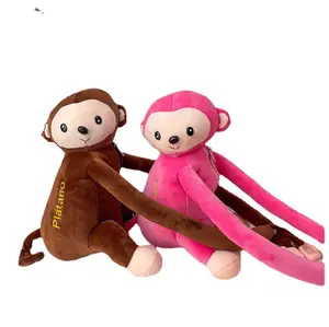 재미있는 만화 작은 원숭이 봉제 숄더백 사진 펜던트 포즈 귀여운 요정 가방 공장 도매 졸업식 선물