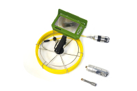 Caméra d'inspection de tuyaux HD avec compteur métrique et têtes de caméra remplaçables de 8 mm/16 mm/21 mm pour l'inspection des canalisations d'égouts