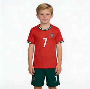 Ensemble d'uniformes de football pour enfants Portugal domicile pour les matchs de la Coupe du Monde # Maillot de football n°7 - Product Image 1