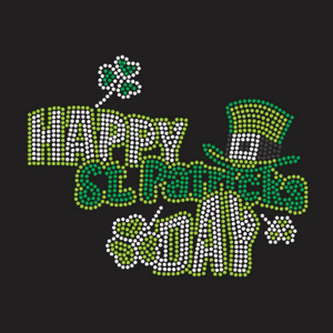 Chopes à bière, laissez les dégâts commencer, strass pour le jour de la Saint-Patrick, logo transférable, strass pour le jour de la Saint-Patrick - Product Image 6